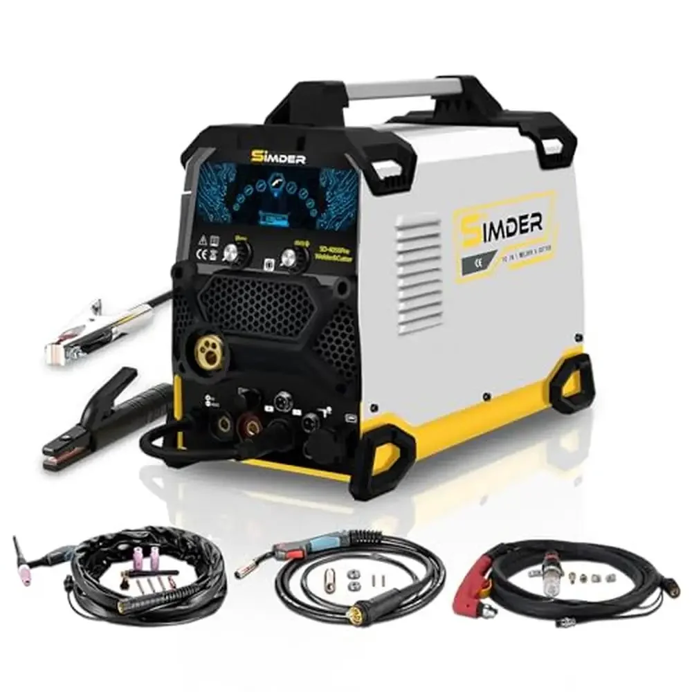 Aluminum MIG Welder Pulse TIG Stick Plasma Cutter 200A Welding Machine SD4050Pro 10in1 Welder Advanced Techniques Smart Memory