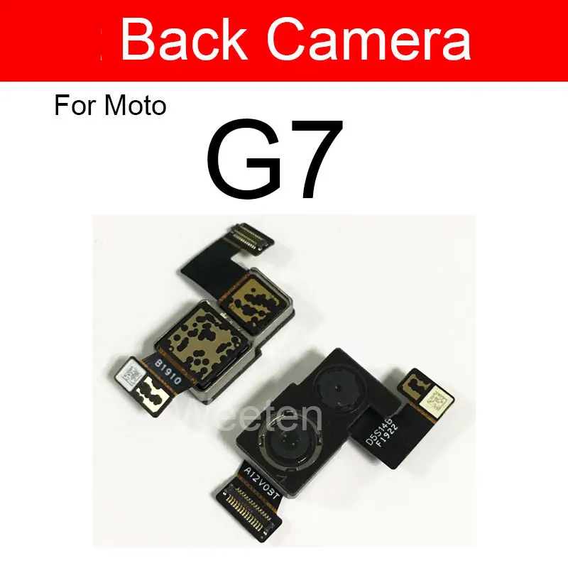 Front Facing & Rear Main Camera For Motorola Moto G7 G8 G9 Plus G7 Play G7 Power G8 Power Lite Small Back Camera Module Parts