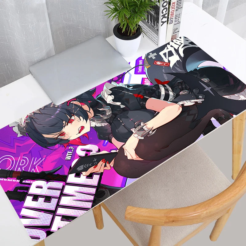 

Zenless Zone Zero Ellen Joe Mousepad Laptop Purple Anime Girl Keyboard Rug XXL PC Kawaii Shark Mouse Pad Gamer Cabinet Desk Mat