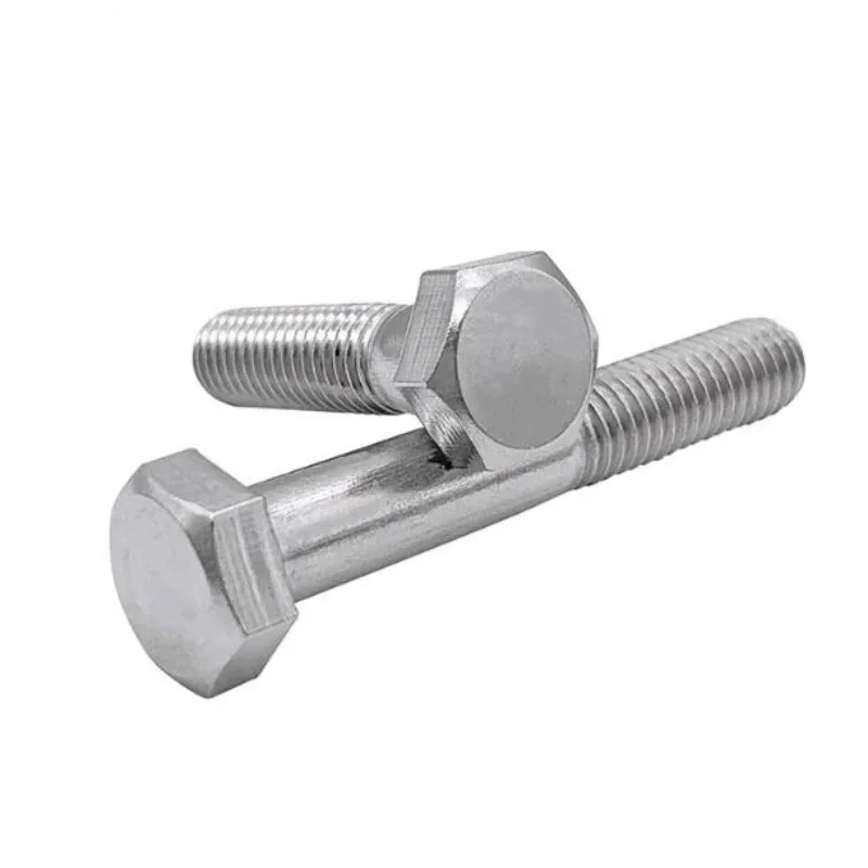 2/10/20pcs DIN931 M6 M8 M10 M12 M14 M16 304 Stainless Steel Half Tooth Hexagon Head Bolt Outer Hexagonal Screws