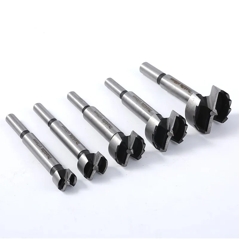 Makita D-47357 Forstner Wood Drill Bit Set 5Pcs Woodworking Board Hole Saw Punch Drill Wooden Table Top 15mm 20mm 25mm 30mm 35mm