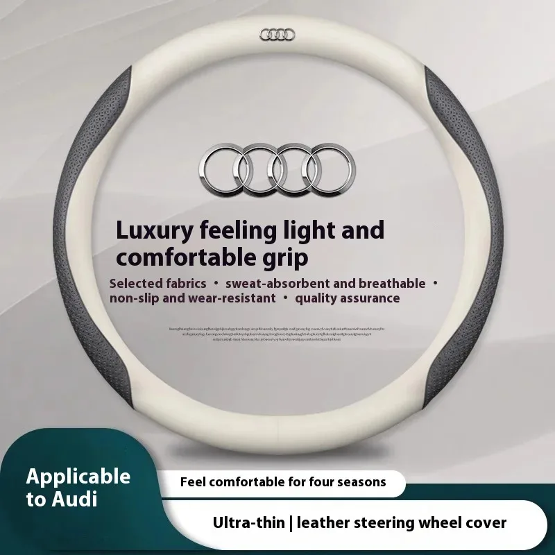 

Car Steering Wheel Cover For Audi ABT A1 A2 A3 A4 A5 A6 A7 A8 Q2 Q3 Q4 Q5 Q7 Q8 TT RS3 RS4 RS5 RS6 RS7 S3 S4 S5 S6 S7 S8 S line