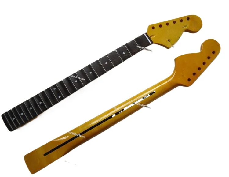 Electric Guitar Full Groove Big Head F Neck Handle 2122 DIY Accessories, Personalized Neck