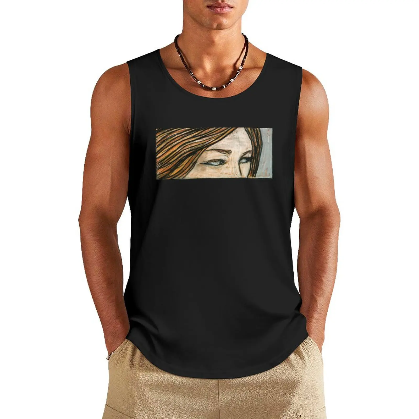 

Eye of the tempest Tank Top gym wear men Vest Men's gym t-shirts