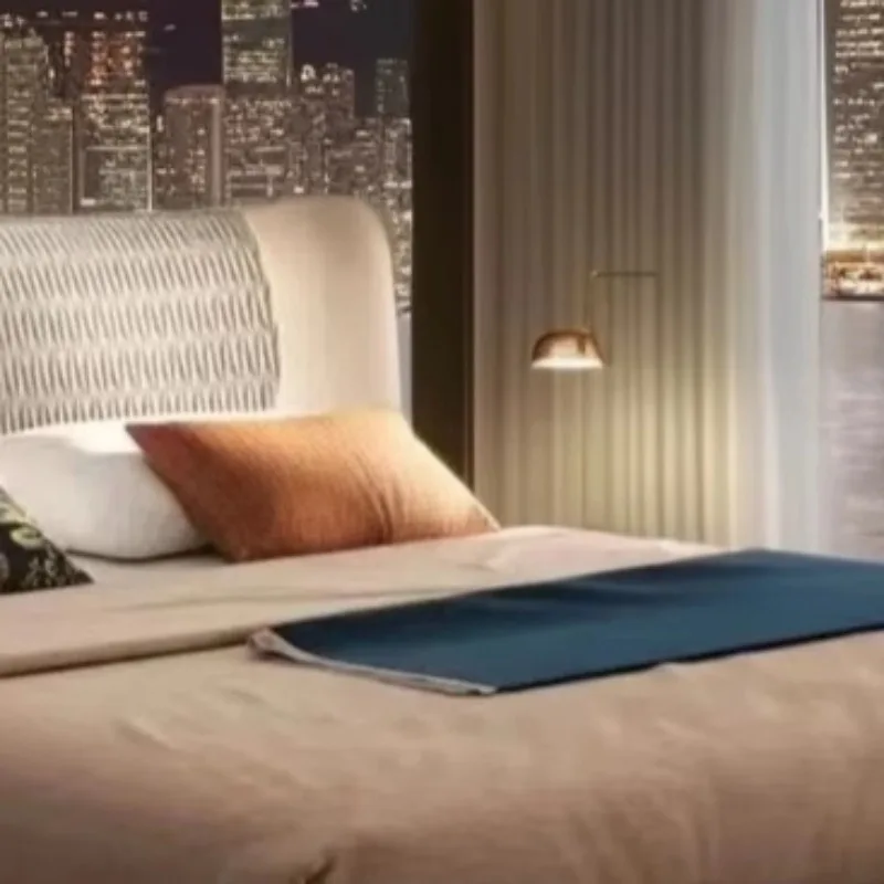 إطار سرير أوروبي رائع بحجم كينغ، مريح فاخر، تجربة نوم نهائية، ديكور جمالي لغرفة النوم الحديثة