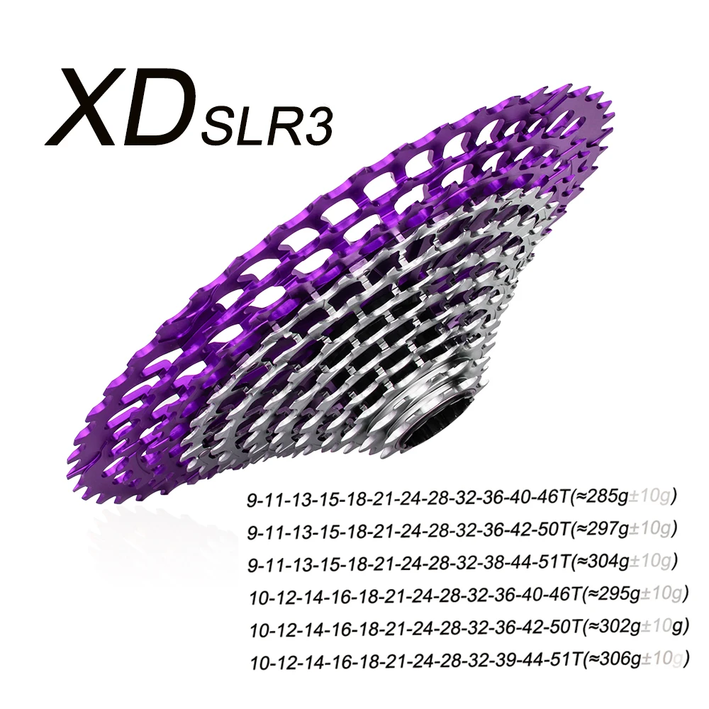 ZTTO MTB Ultimate SLR3 XD Cassette 12S 9-46T 9-50T 9-51T Purple