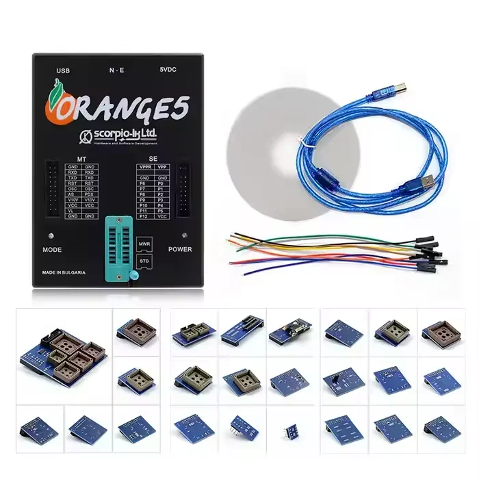 Orange5 V1.35 Orange 5 Professional Programming Device with Full Set of Adapter OBD2 Auto Programmer