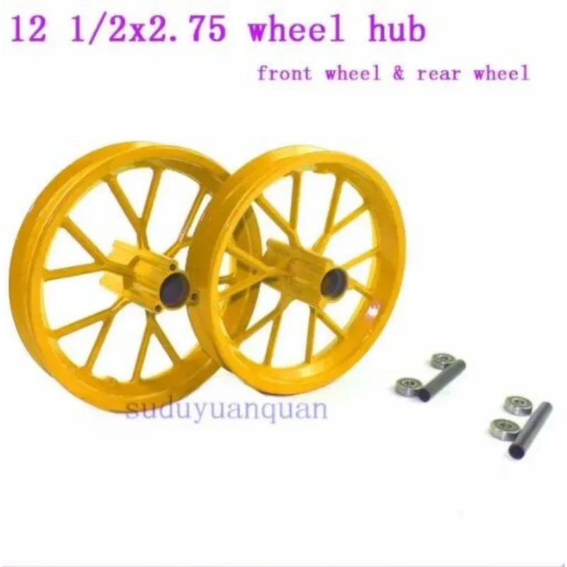 12 1/2x2.75  Front Rear rim  wheel hub use tire for Dirt Bike MX350 MX400 43CC 47CC 49CC Mini Moto E-Scooter Parts