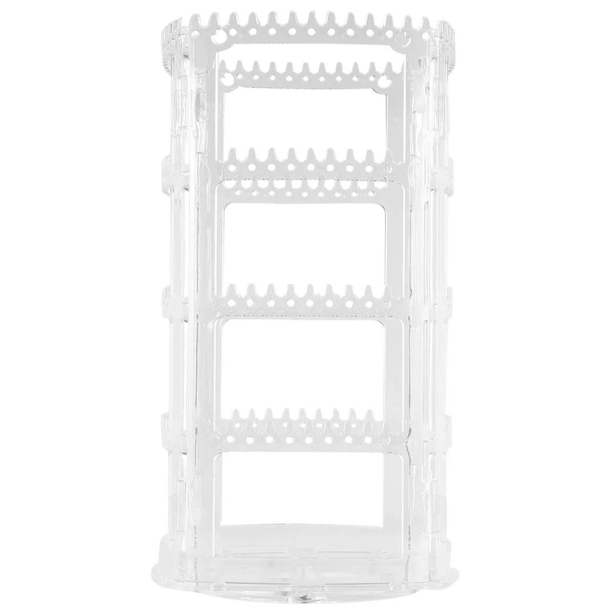 

360 Rotating Earring Holder Stand Clear Earrings Organizer, Acrylic Jewelry Storage Display Rack for Earrings
