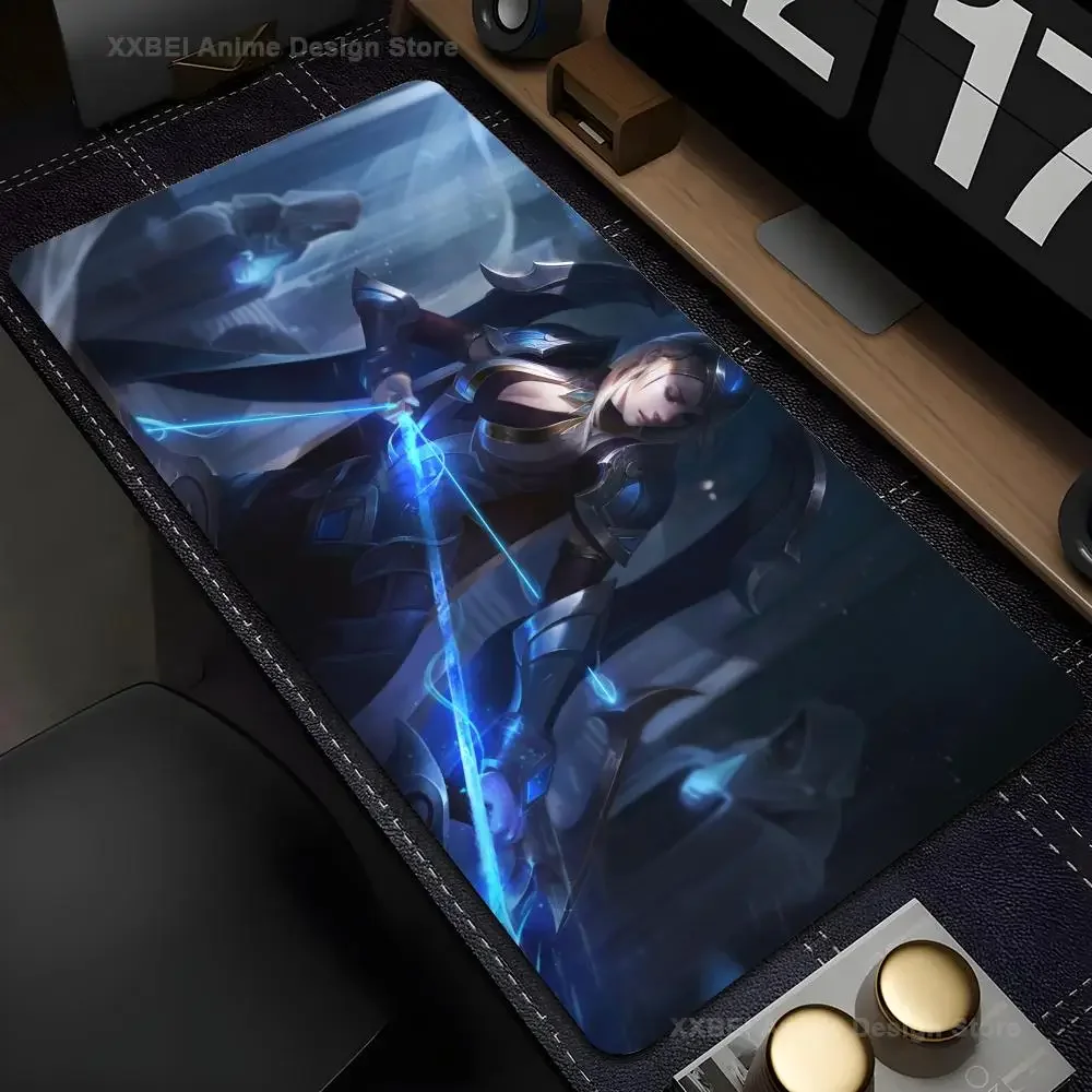 

Ashe League Of Legends Mousepad Mouse Mat Desk Mat With Pad Gaming Accessories Prime Gaming XXL Keyboard Pad Stitch Padding Mat