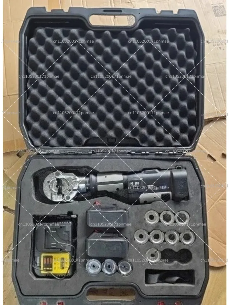 Cordless Electric Hydraulic Crimping Tool, Battery Portable Crimper for 16-300mm² Copper Aluminum Cable Terminals