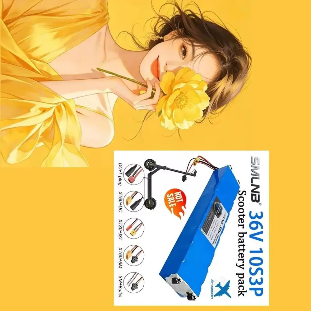 10S3P 36V 10500mAh Battery Suitable For Xiaomi M365/M365pro Electric Scooter Battery 18650 Lithium-ion battery pack with BMS