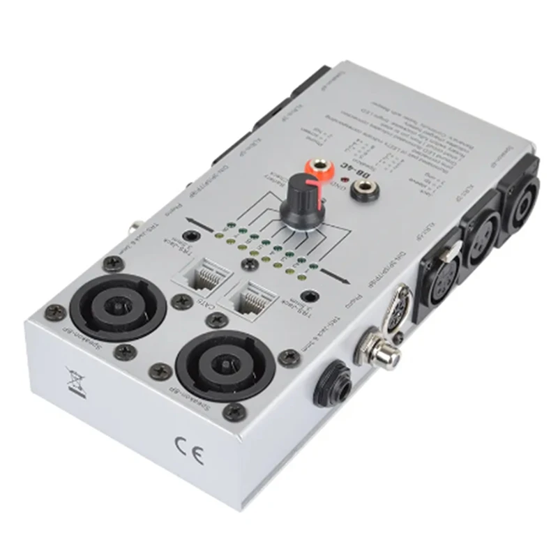 DB-4C Multi Audio Cable Tester TRS XLR Audio Network Cable Detector Tester Test for Stage Recording Studio-A23U