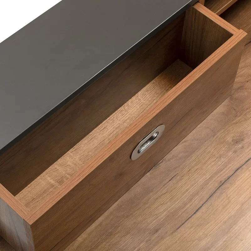 Industrial Style Melamine Top Metal Leg Computer Desk Home Office Furniture Writing Desk