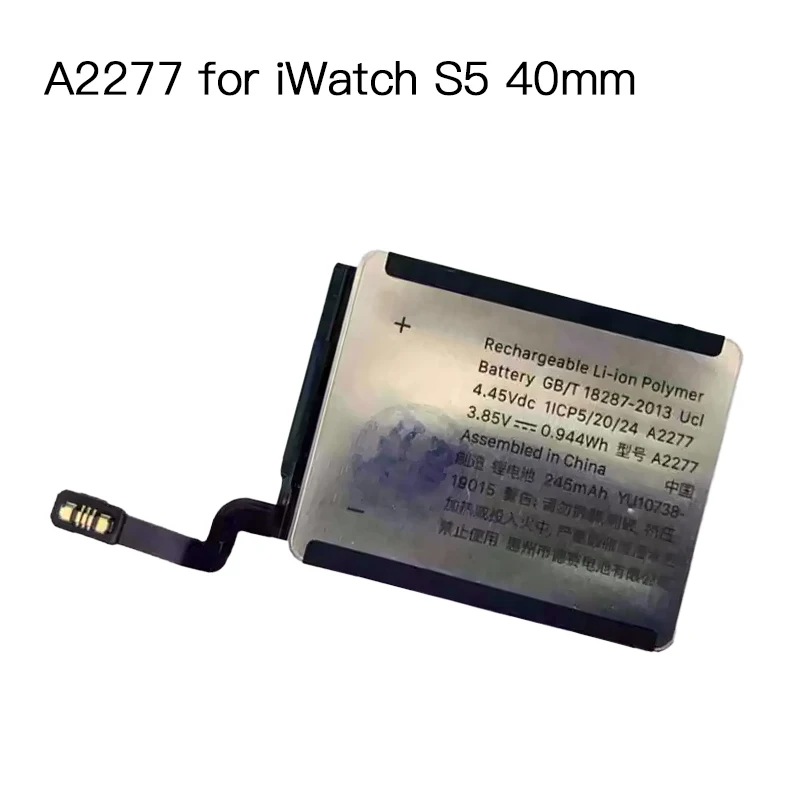 100% NEW Replacement Battery for Apple Watch Series 5 S5 40mm 44mm A2181 A2277 Battery 100% Health 0 Cycle Watch Repair Parts