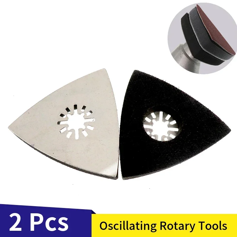 

80*80*80MM Multi-function Triangular Sanding Pad Polishing Sander Back-up Pad Saw Blades Oscillating Rotary Tools