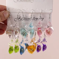 Aihua Colorful Resin Summer Beach Shell Conch Earrings for Women Girls Vacation Earrings Brincos Sweet Jewelry Gifts