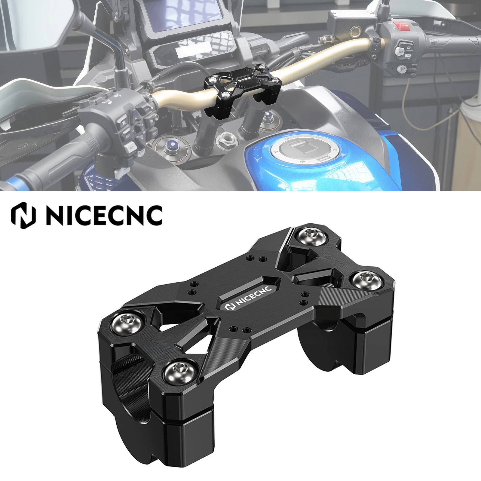 

For Honda CRF1100L Africa Twin 2020-2025 2024 Motorcycle Handlebar Riser 25mm For Honda CRF1100L Africa Twin Adventure 2020-2025