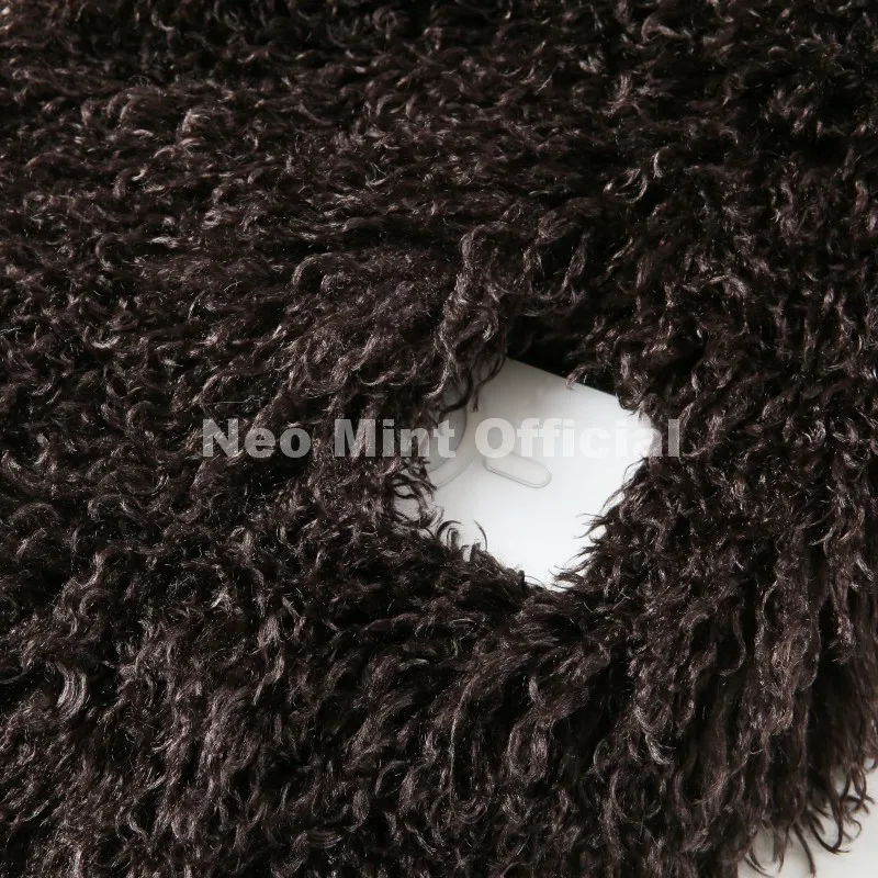 Neo Mint Winter 2026 Hot Chocolate Fluffy Chunky Sheep Fur Coat Women Oversized Overcoat Outerwear Ins Street Fashion Fur Jacket
