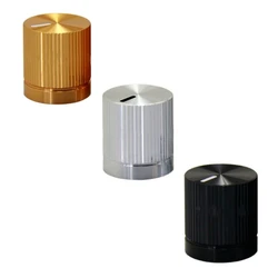 High-end 6mm Shaft Aluminum Rotary Electronic Control Potentiometer Knob Volume Control Knob 20*22mm (Dia x Height)