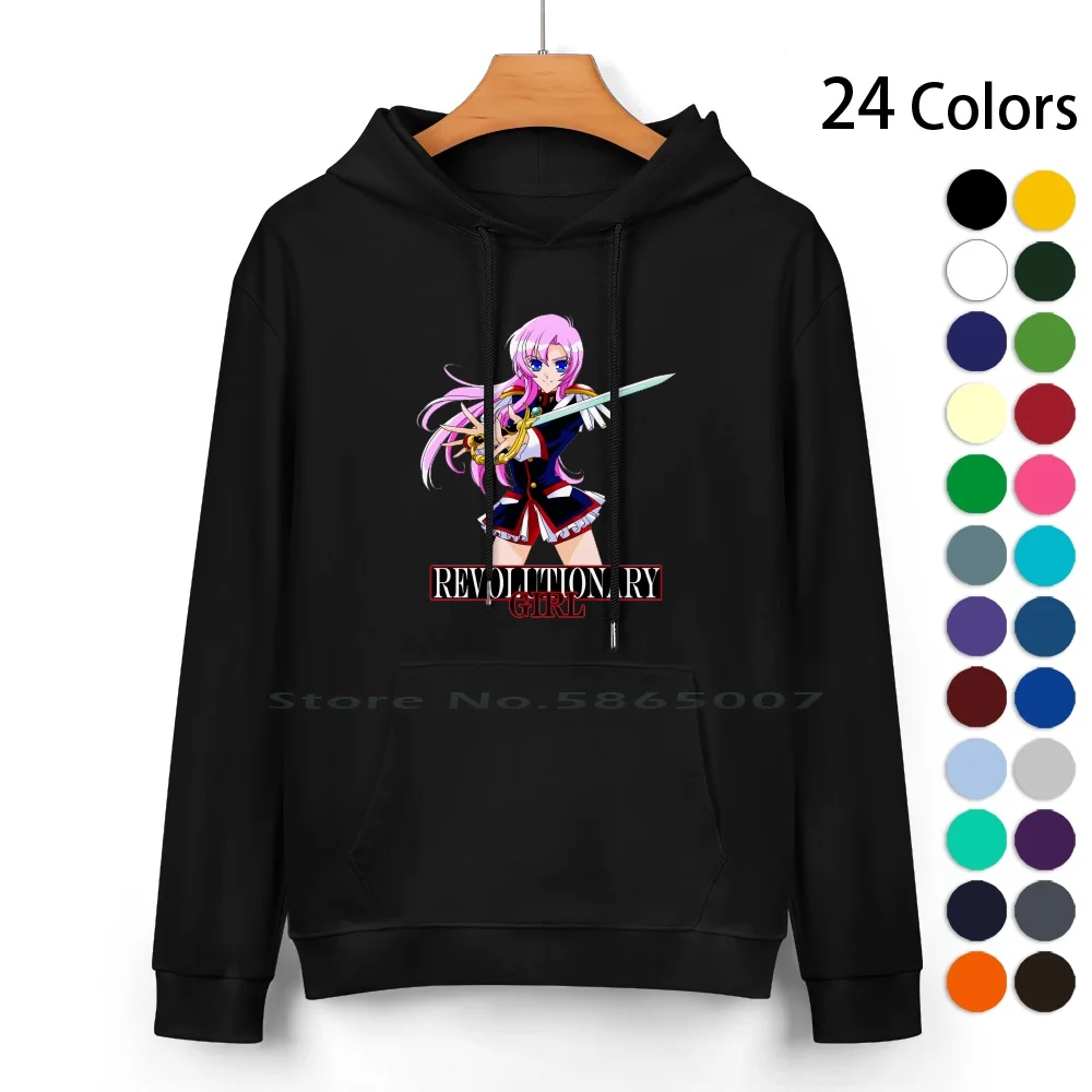 Revolutionary Girl Utena Cotton Hoodie Sweater 24 Colors Utena Revolutionary Girl Shoujo Kakumei Shojo Chiho Saitou Saitoo