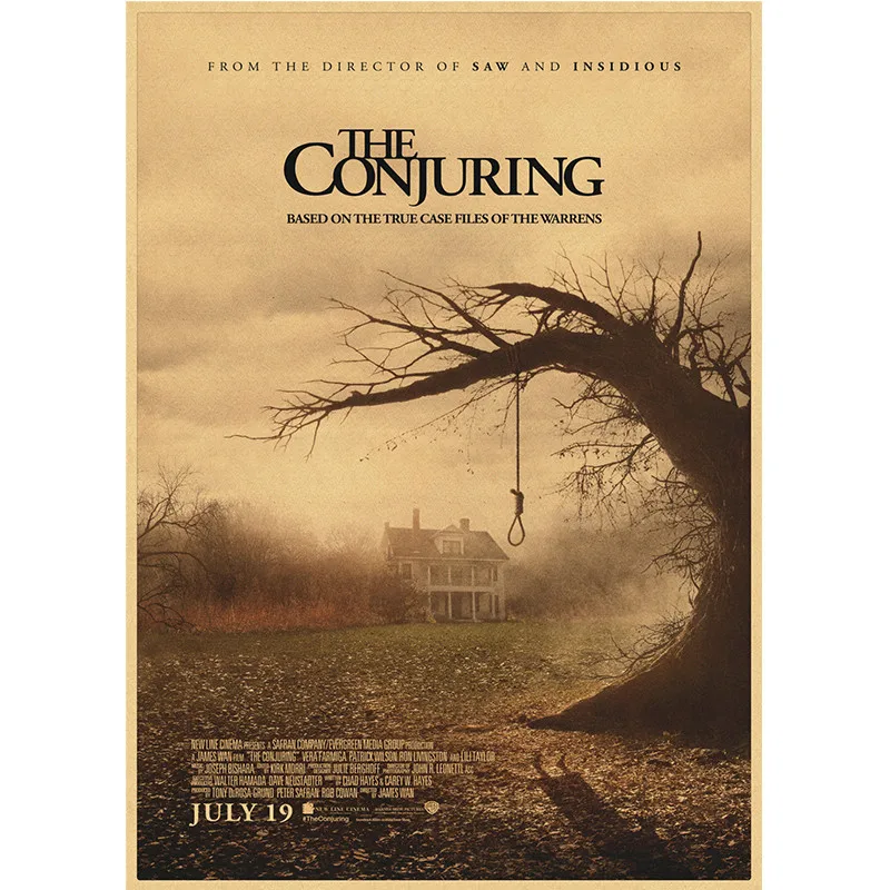 The Conjuring الفيلم الكلاسيكي فيلم التلفزيون ريترو خمر كرافت ورقة المشارك اللوحة ورق حائط ديكور المنزل هدية
