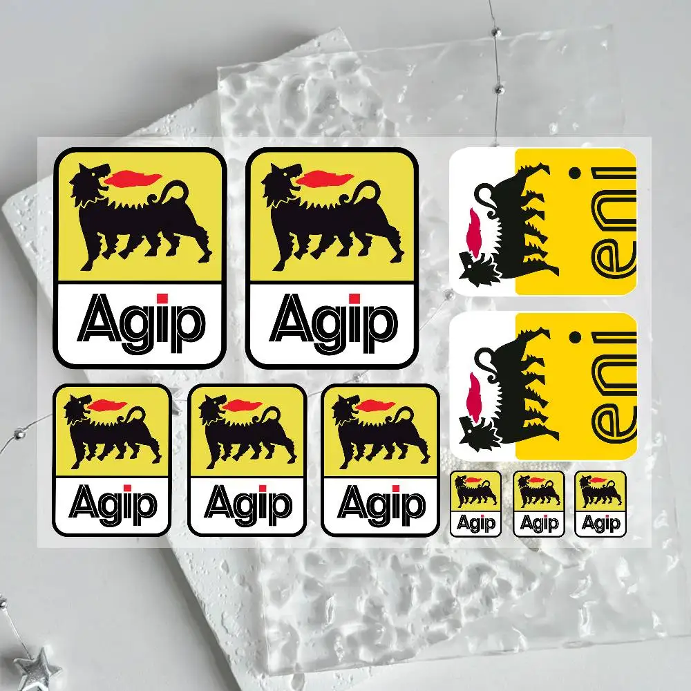 ملصقات الدراجات النارية Eni Oil Bike Helmet ملصق مصفح برسومات أبريليا ملحقات تزيين لـ A-AGIPs