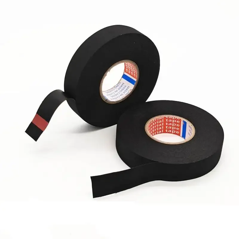 Automobile Universal Wiring Harness Cloth Tape,anti-vibration and Soundproof Universal Black Flannel Self-adhesive Felt Tape