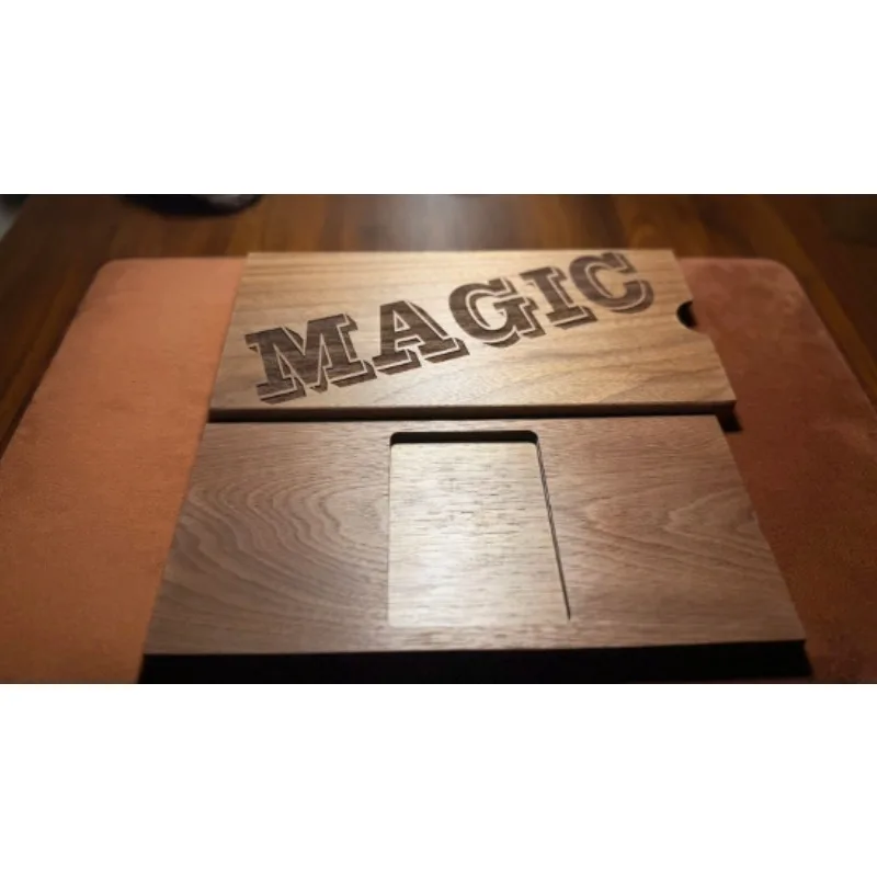 

Deluxe Drawer Magic Box Walnut Edition – Stage Magic Tricks Illusion Box Comedy Gimmick Professional Magician Props Magia