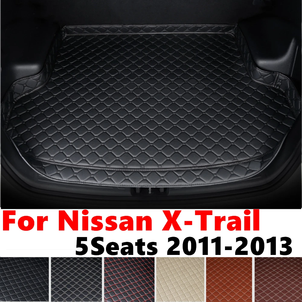 High Side Car trunk mat for NISSAN X-Trail 5Seats 2013 12 2011 Tail Boot Tray luggage Pad Rear Cargo Liner Interior Accessories