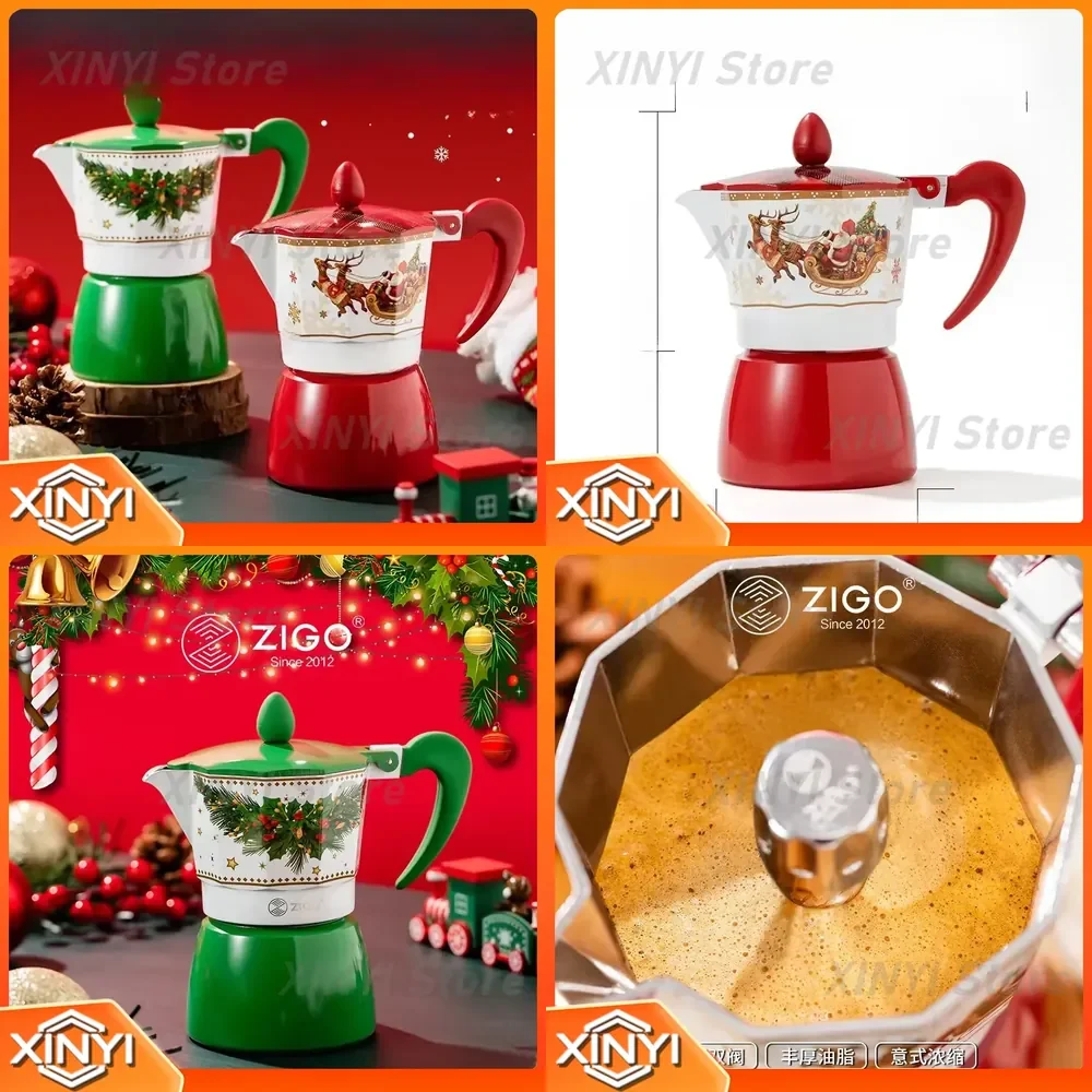 Double Valve Mocha Pot for Hand Brewing Coffee Pot Utensils for Electromechanical Coffee Maker for Household Use Moka