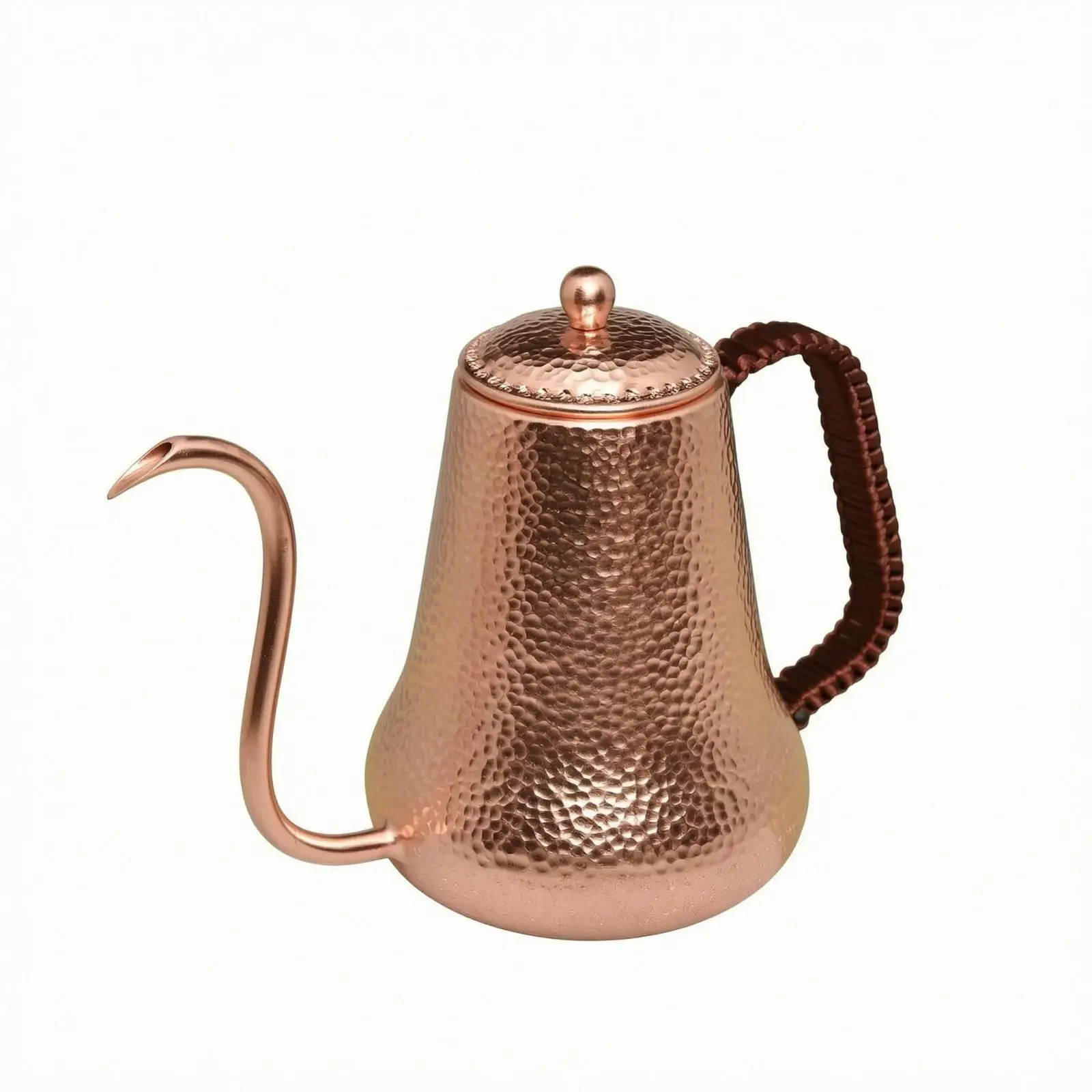 Gooseneck Coffee Pot Domed Lid Copper Coffee Pot Flared Base
