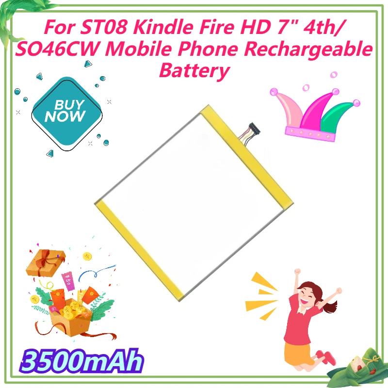 

3500mAh For ST08 Kindle Fire HD 7" 4th/ SO46CW Mobile Phone Rechargeable Battery