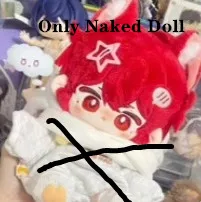 2024 New Game Genshin Impact Diluc In Stock 20cm Game Genshin Impact Diluc Plushie Figure Models Mascot Doll Only Naked Doll