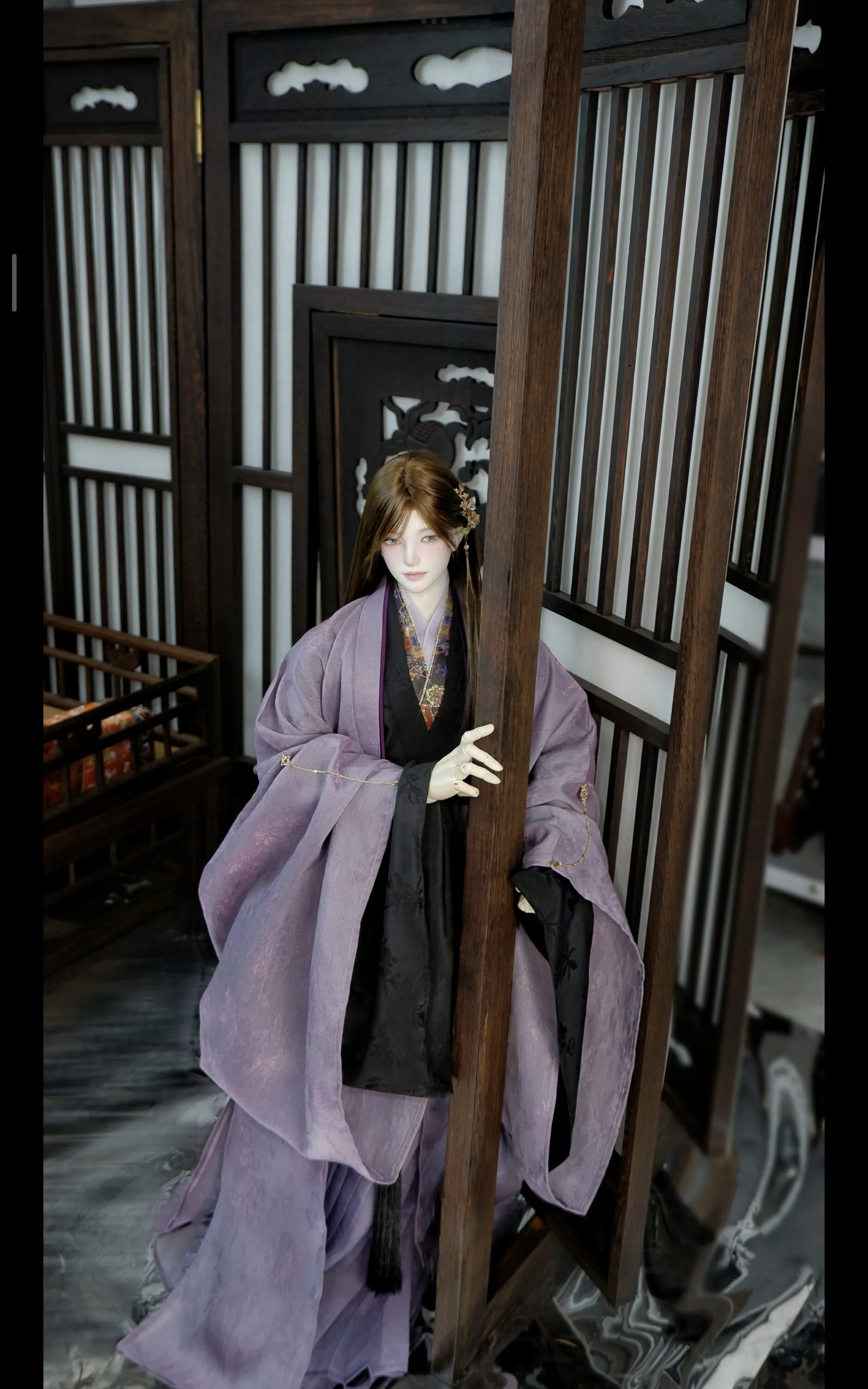1/4 Strong Body 1/3 BJD Ancient Costume Clothes Robe Hanfu Warrior Outfit For SD13 POPO68 SSDF ID72 Uncle Doll Accessories A1627