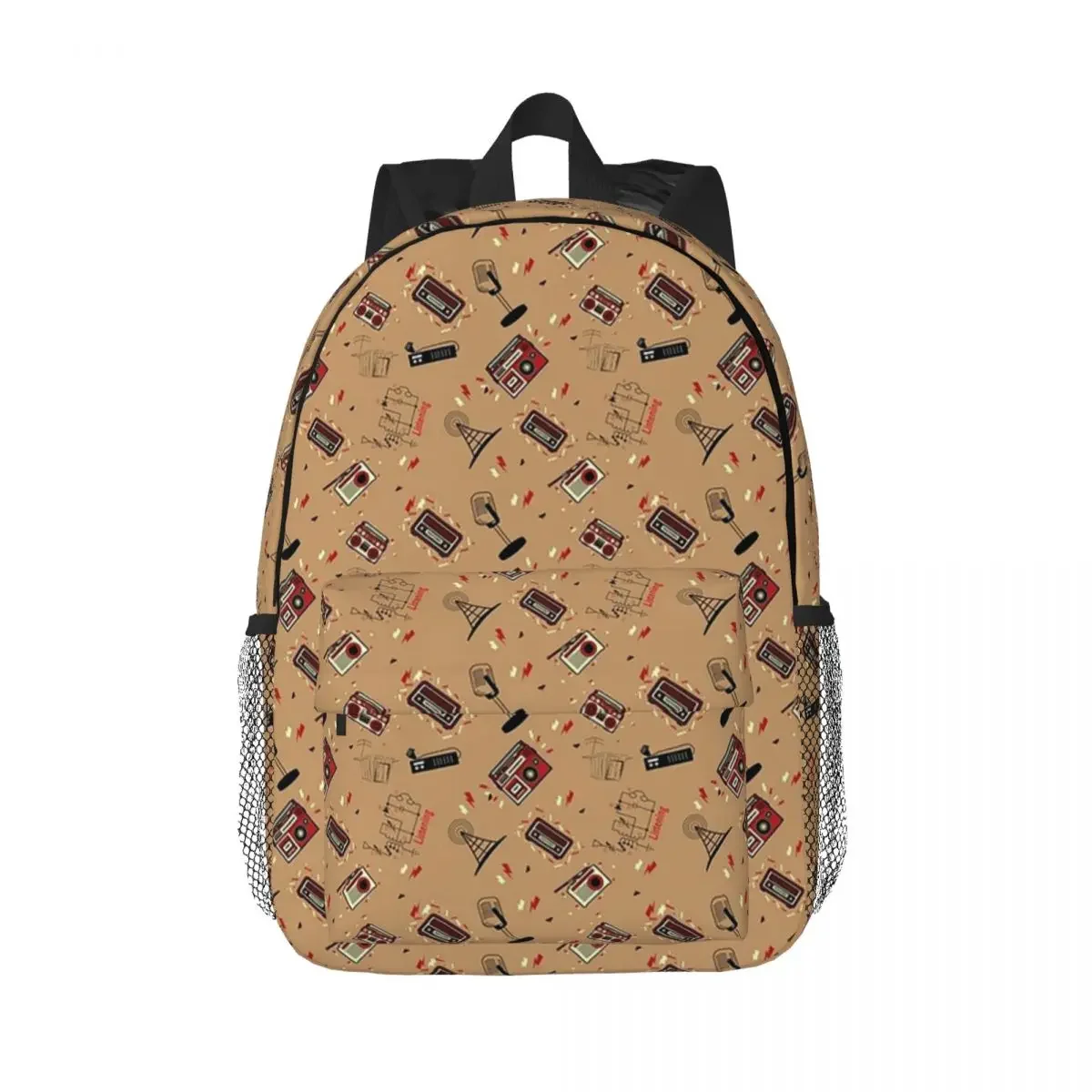 Radio, HAM Radio, Amateur Radio Enthusiast Pattern Backpacks Teenager Bookbag Children School Bags Travel Rucksack Shoulder Bag