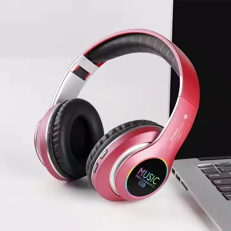 

Wireless Headphones Over Ear Foldable HiFi Super Bass Stereo Bluetooths Headphones with Mic and Wired Headset Support SD Card