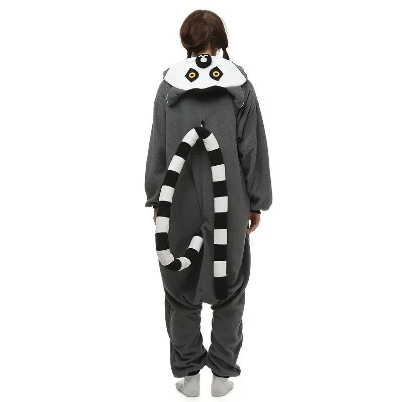 Lemur onesies monkey Kigurumi for women men adult animal pyjamas cartoon pajamas homewear Halloween cosplay costume clothes