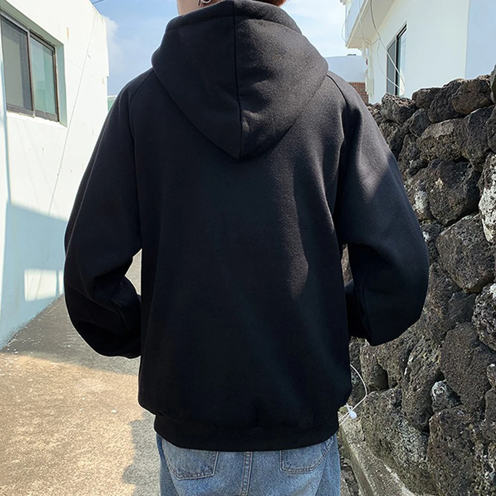 هوديي البلوز جديد 2022 الخريف والشتاء مقنعين فضفاضة زائد الصوف سترة دافئة الياقة المدورة #2