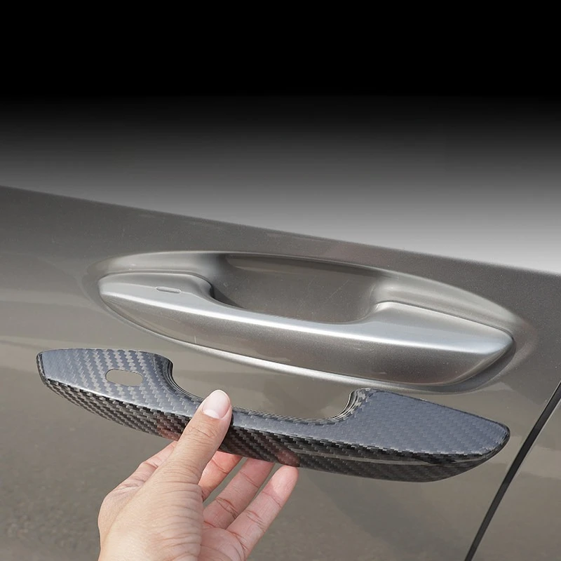 Carbon Fiber Outer Door Handle Protector Decal for Lexus ES200 ES300h Exterior Trim Upgrade Parts