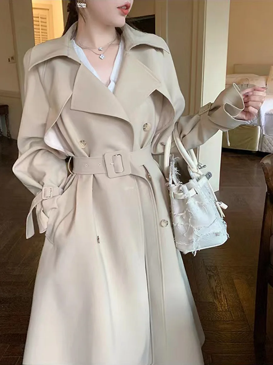 

Women'S Short Trench Coat Petite Detachable Season Cuff Punk Gothic Plain Zip Trend Ultraviolet-Proof Boho Denim Windbreakers