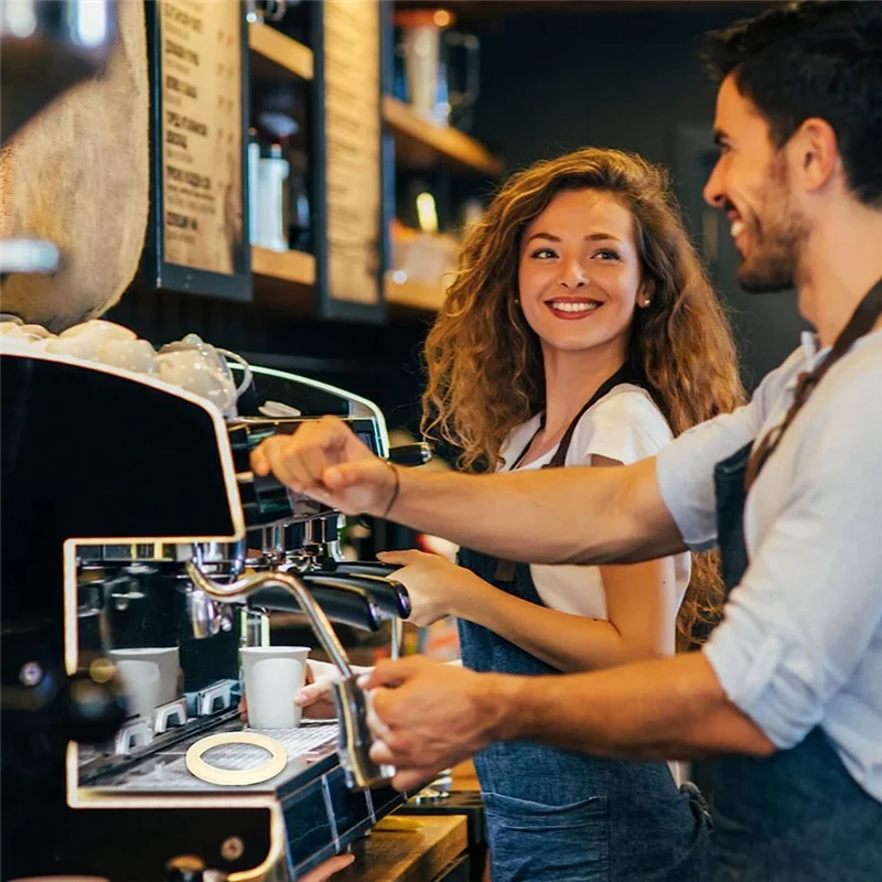 حشية متينة مكونة من 5 قطع من جل السيليكا باللون البيج والأصفر لآلة إسبريسو بريفيل 878/870/860/840/810/500/450/ المريمية 500/870/875/880/8