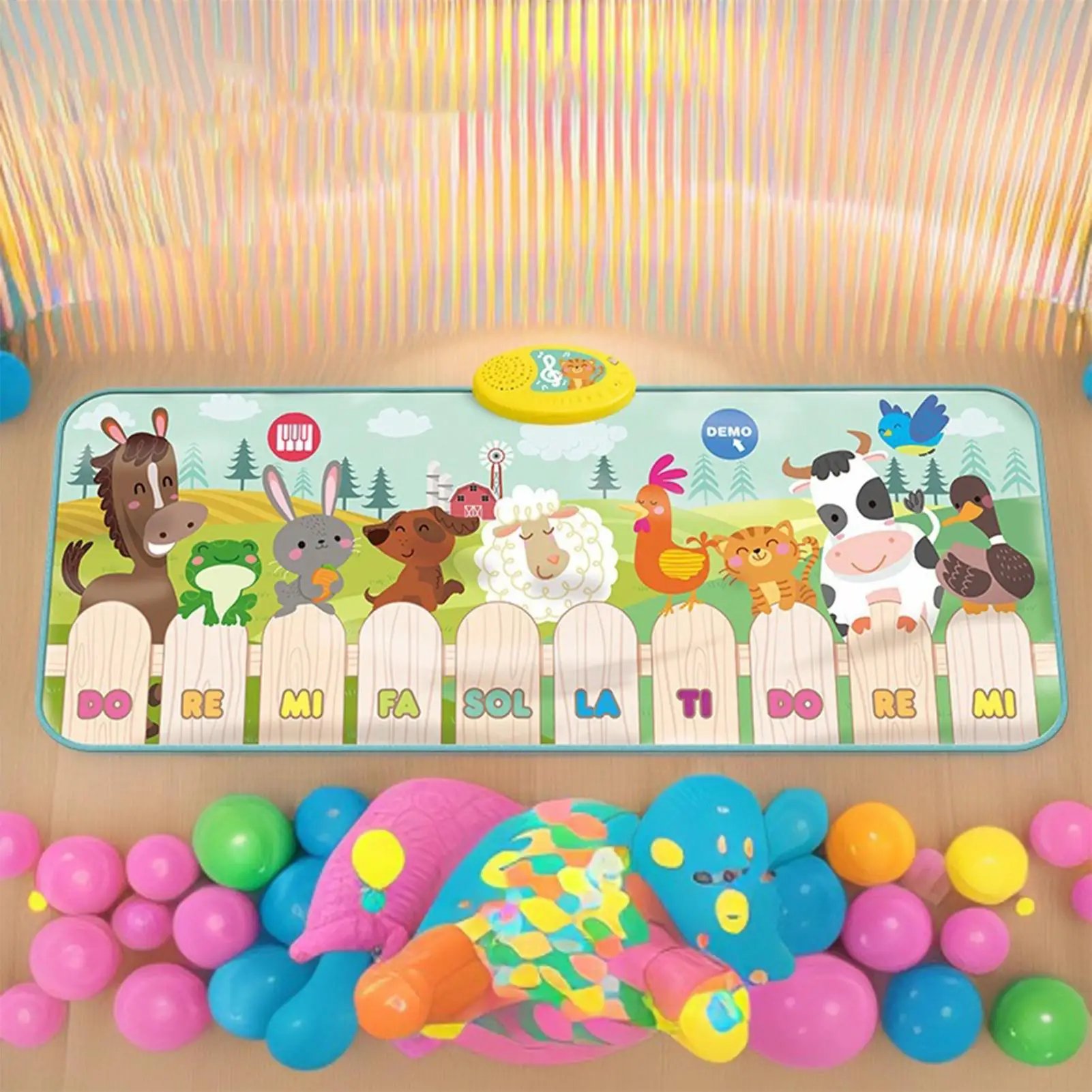 แผ่นรองเปียโนสำหรับเด็ก แผ่นรองเล่นดนตรี คีย์บอร์ด ของเล่นดนตรีสำหรับเด็กเล็ก ของเล่นเสริมพัฒนาการ ของขวัญสำหรับเด็กหญิงและเด็กชาย