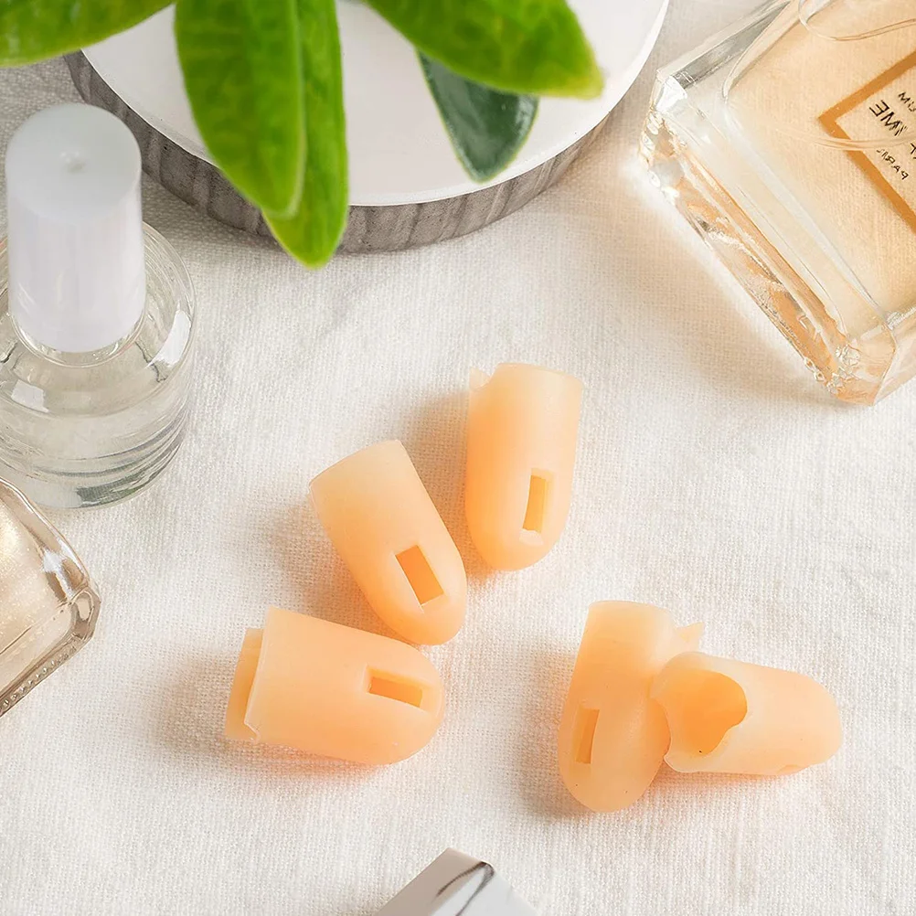 

10Pcs Artificial Fingers Manicure Finger Cover for Nail Art Use Eco-Friendly Washable Finger Tips Long-Lasting Flexible Manicure