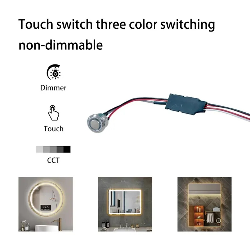 Touch switch Three-color switch Non-dimmable Wooden furniture Touch sensor switch Three-color on/touch button sensor