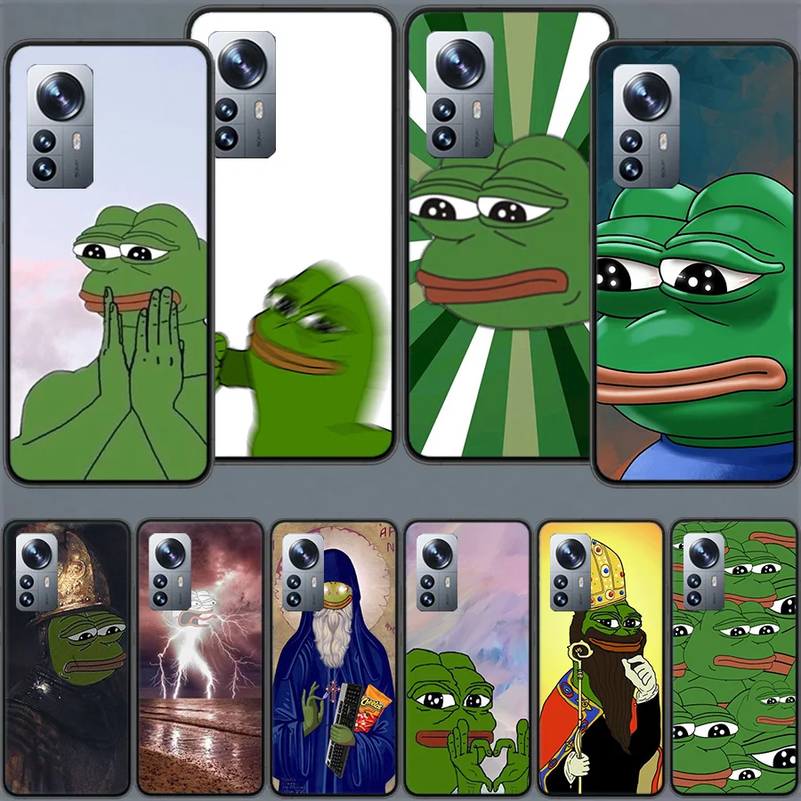 Sad Frog Meme Phone Case For Xiaomi Poco X6 X5 Pro 5G X4 F4 GT X3 F6 M5 M5S M4 M3 F5 F3 F2 F1 Mi Note 10 Lite Cover Capa TPU Co