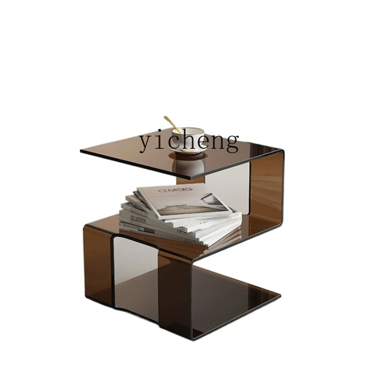 

Xl Sofa Side Table Creative Minimalistic Personalized Glass Small Coffee Table