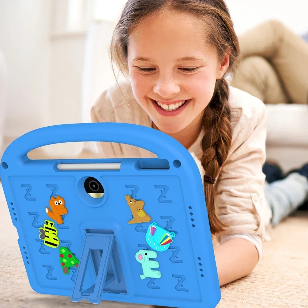For Honor Pad 9 2024 12.1 Inch HEY2-W09 HEY2-W19 X9 X8 Pro 11.5 X9A X8A Shockproof Case Kids Cartoon Letter EVA Stand Cover