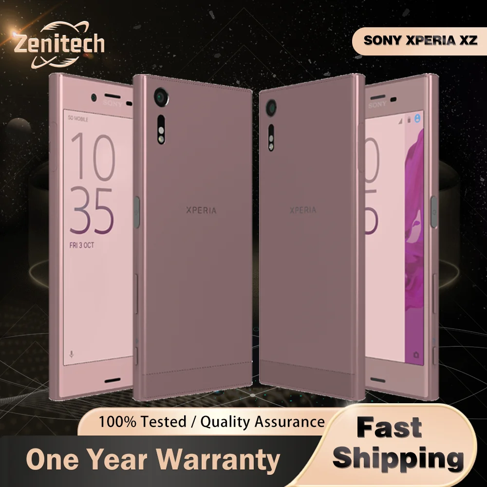Оригинальный мобильный телефон Sony Xperia XZ (японская версия) F8331 (одинарная SIM-карта) / F8332 (две SIM-карты, LTE) с 3 ГБ ОЗУ, 32 ГБ ПЗУ, Android, четырехъядерным процессором, 5,2-дюймовым экраном, 23 МП камерой и Wi-Fi.