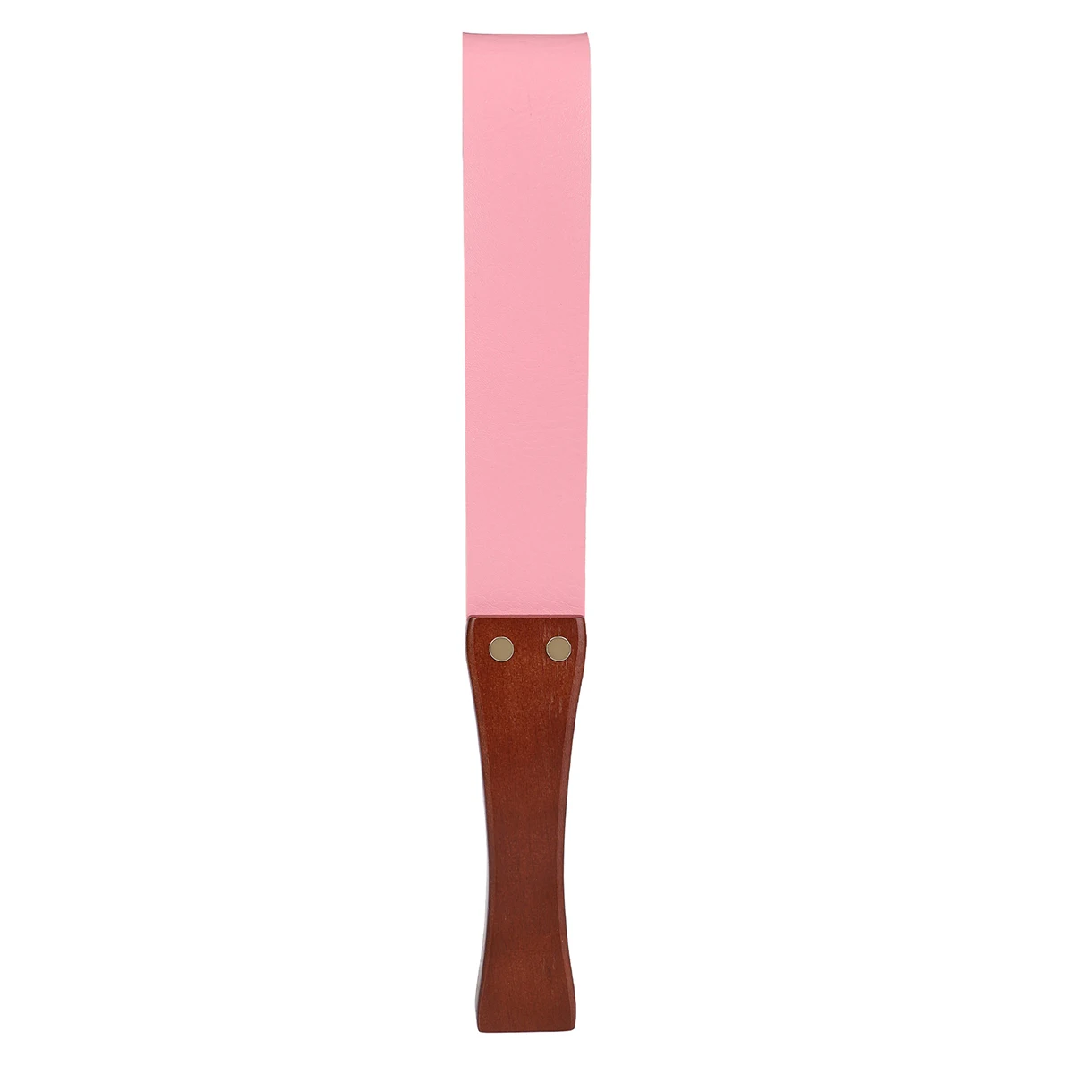 Látigo de caballo de paleta Flog SPOK de cuero PU, mango de madera, remo para entrenamiento de caballos, cultivo ecuestre, 39CM